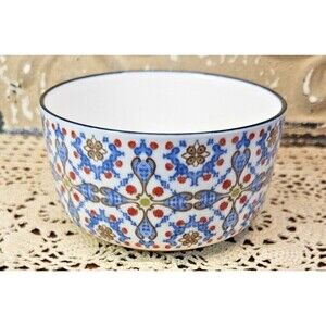 Signature Housewares Ceramic Pet Food Bowl Boho Design